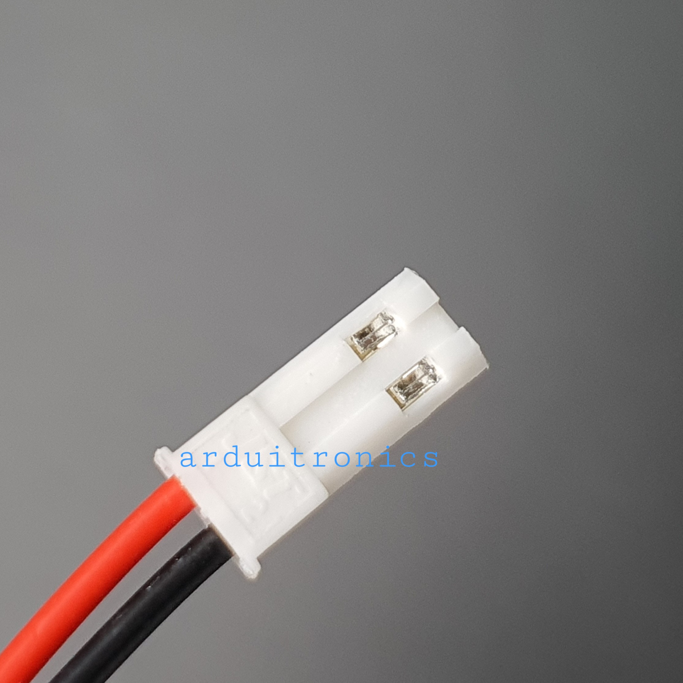 JST Connector 2Pin Plug Male สายต่อ JST ตัวผู้ พร้อมสายไฟยาว 10cm - White