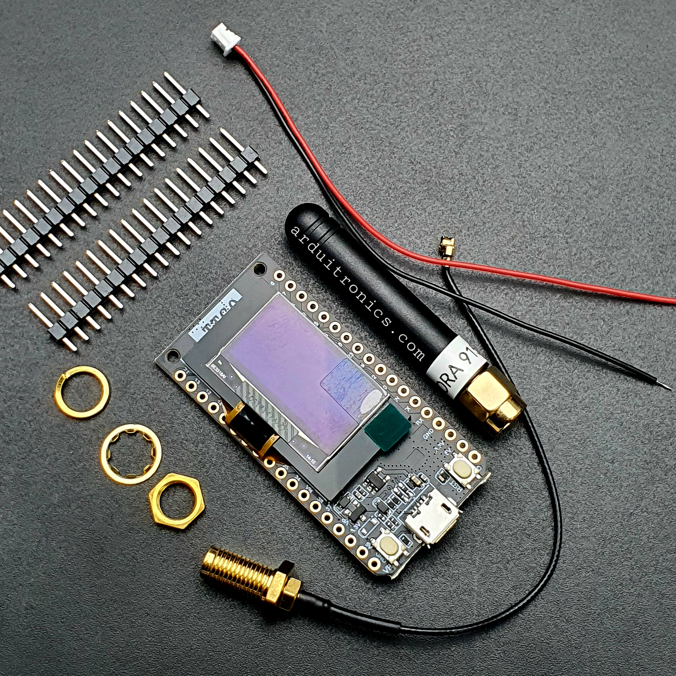 TTGO SX1276 V1.3 LoRa32 915MHz + ESP32 with OLED 0.96 inch (Blue Screen) + Antenna + Cable
