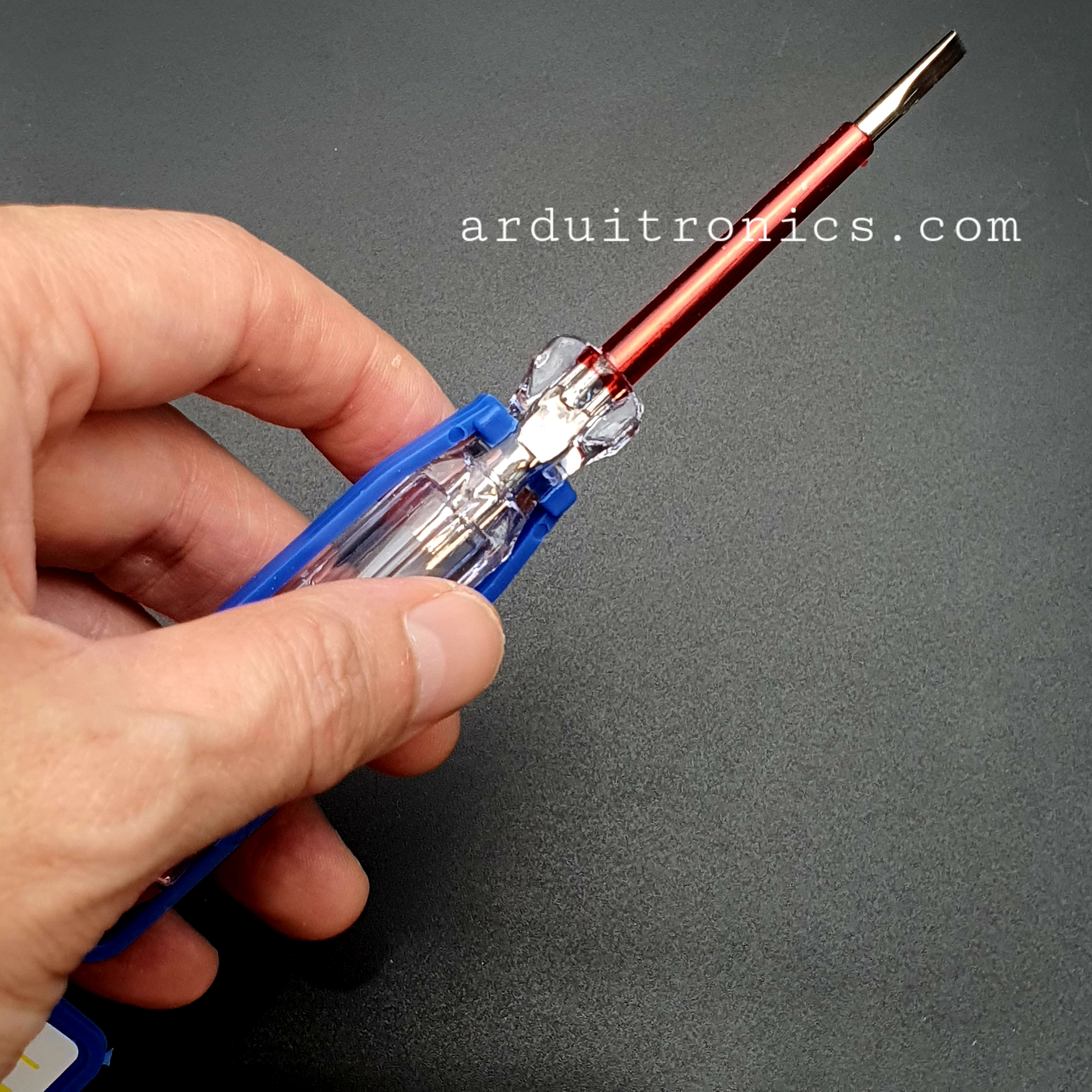 ไขควงวัดไฟปากแบน 3X52mm (AC 100V- 500V)