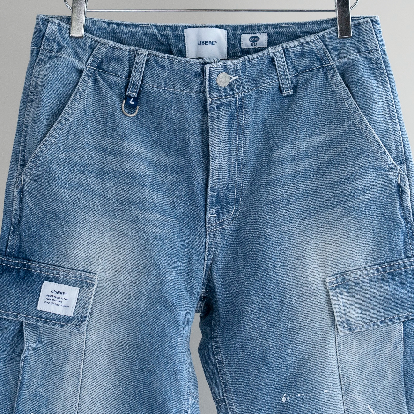 LIBERE MIL CARGO DENIM PANTS