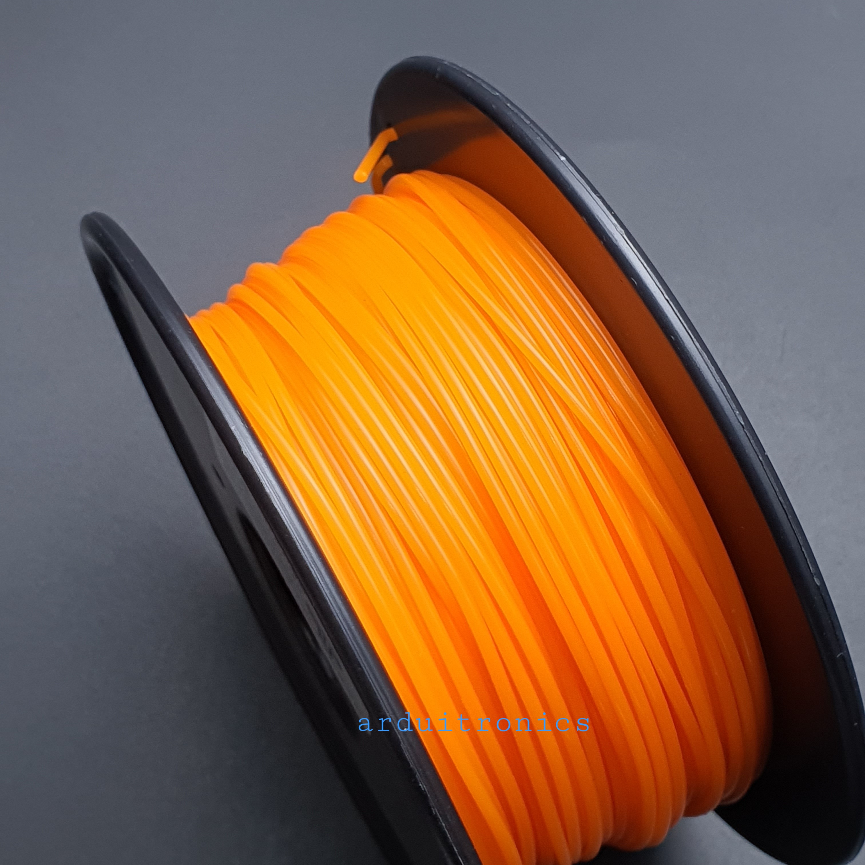 เส้นพลาสติก 3D Printer Filament PLA 1.75mm 0.20kg สีส้ม