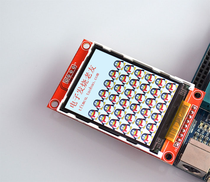 จอแสดงผล TFT LCD ขนาด 2.2" Color module 240x320 พร้อมช่องเสียบ SD Card Driver ILI9341 For Arduino