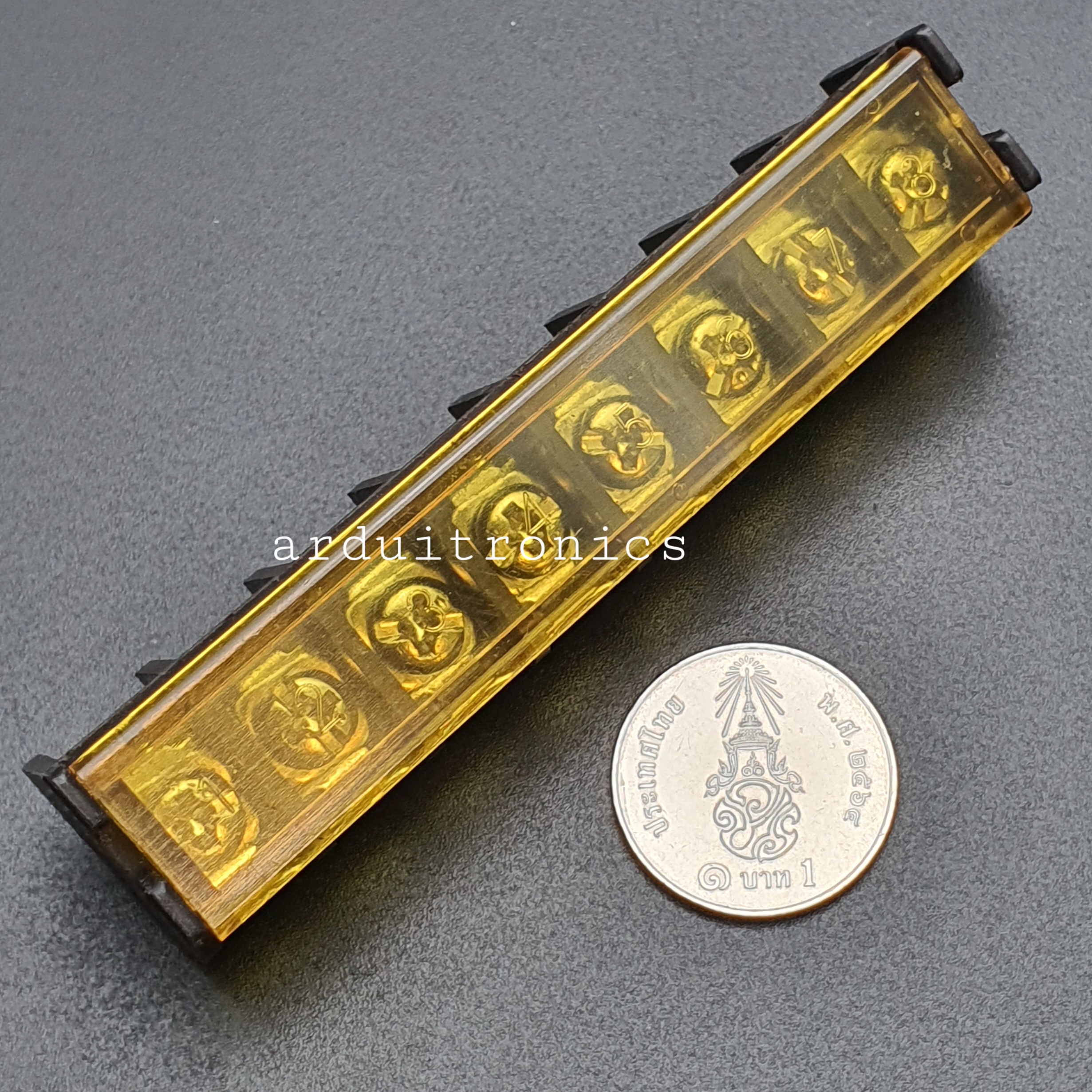 ขั้วต่อ Terminal Block HB-9500 (25A) แบบ 8 ช่อง แบบมีฝาครอบ
