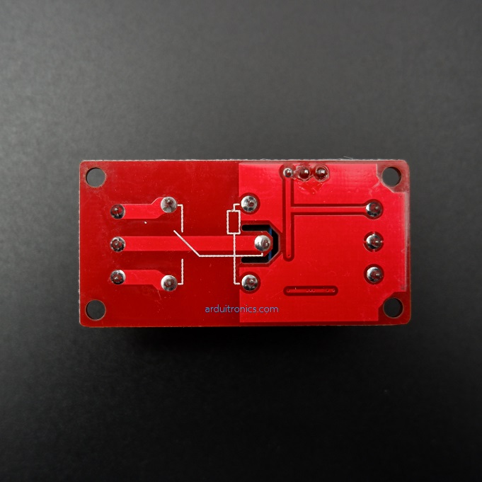 12V 1 Channel Relay High/Low Level Trigger Relay Module (Red PCB)