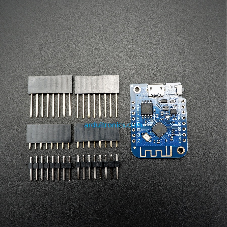 D1 Mini V3 (NodeMCU based ESP8266) + Free Pin Headers