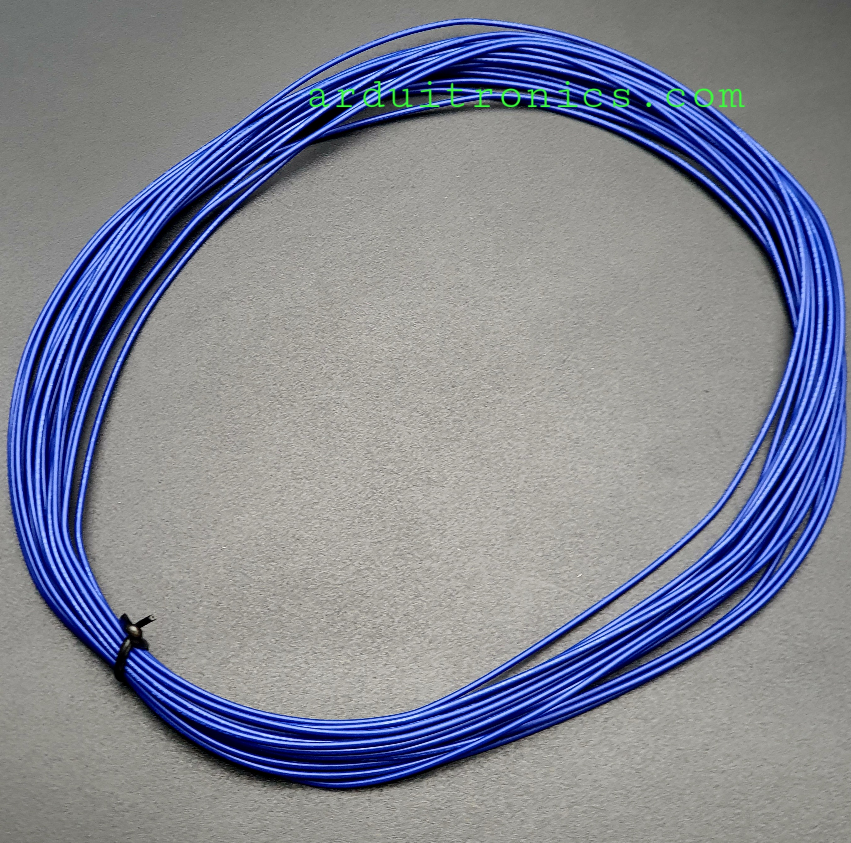 สายไฟอ่อนใส้เต็ม 26AWG UL1007 ความยาว 10 เมตร (สีน้ำเงิน)