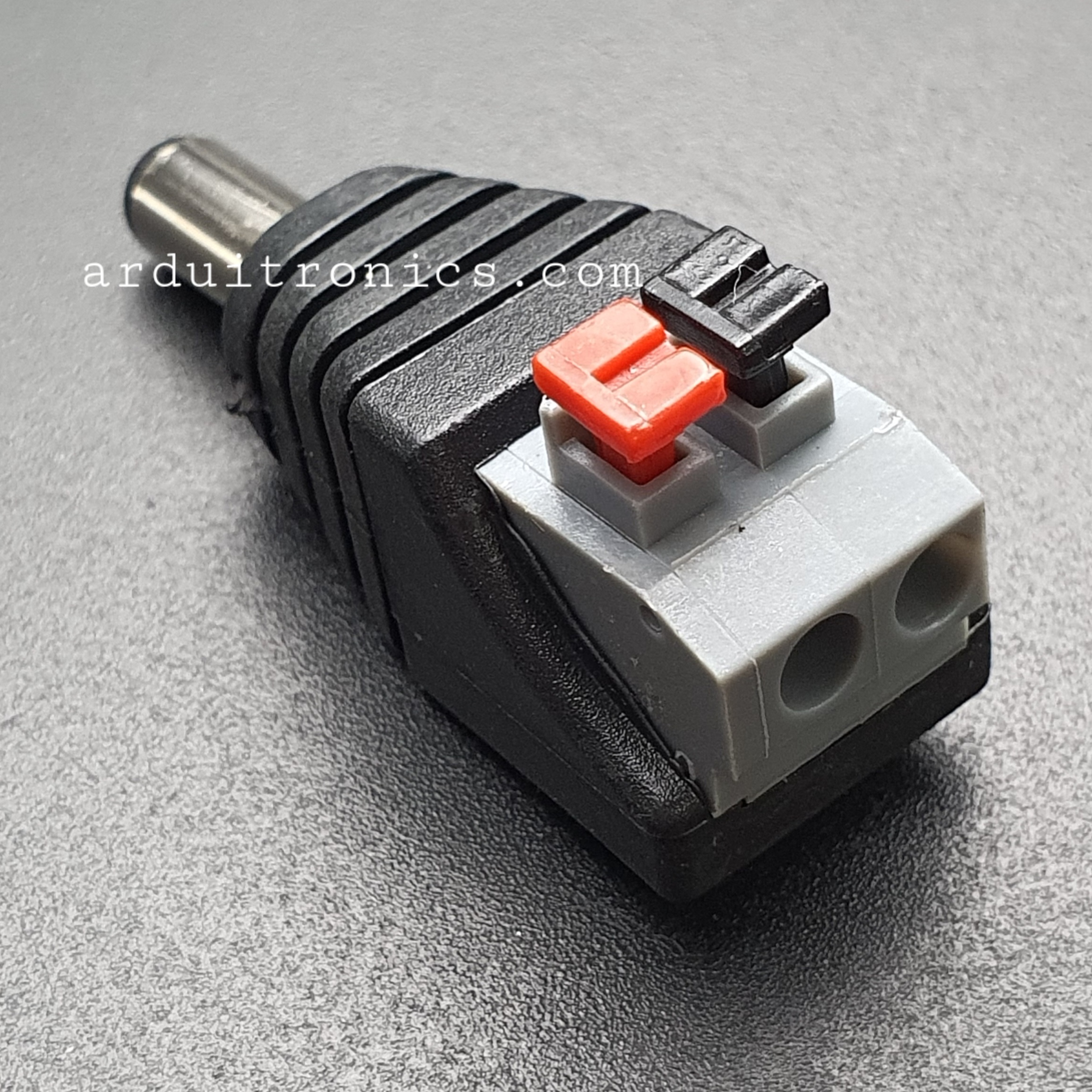 DC Power Connector DC Jack หัวแจ็ค ตัวผู้ Male Adapter Jack Plug 5.5 x2.1 mm ขนาดพอดีกับหัว Jack Arduino ไม่ต้องบัดกรี