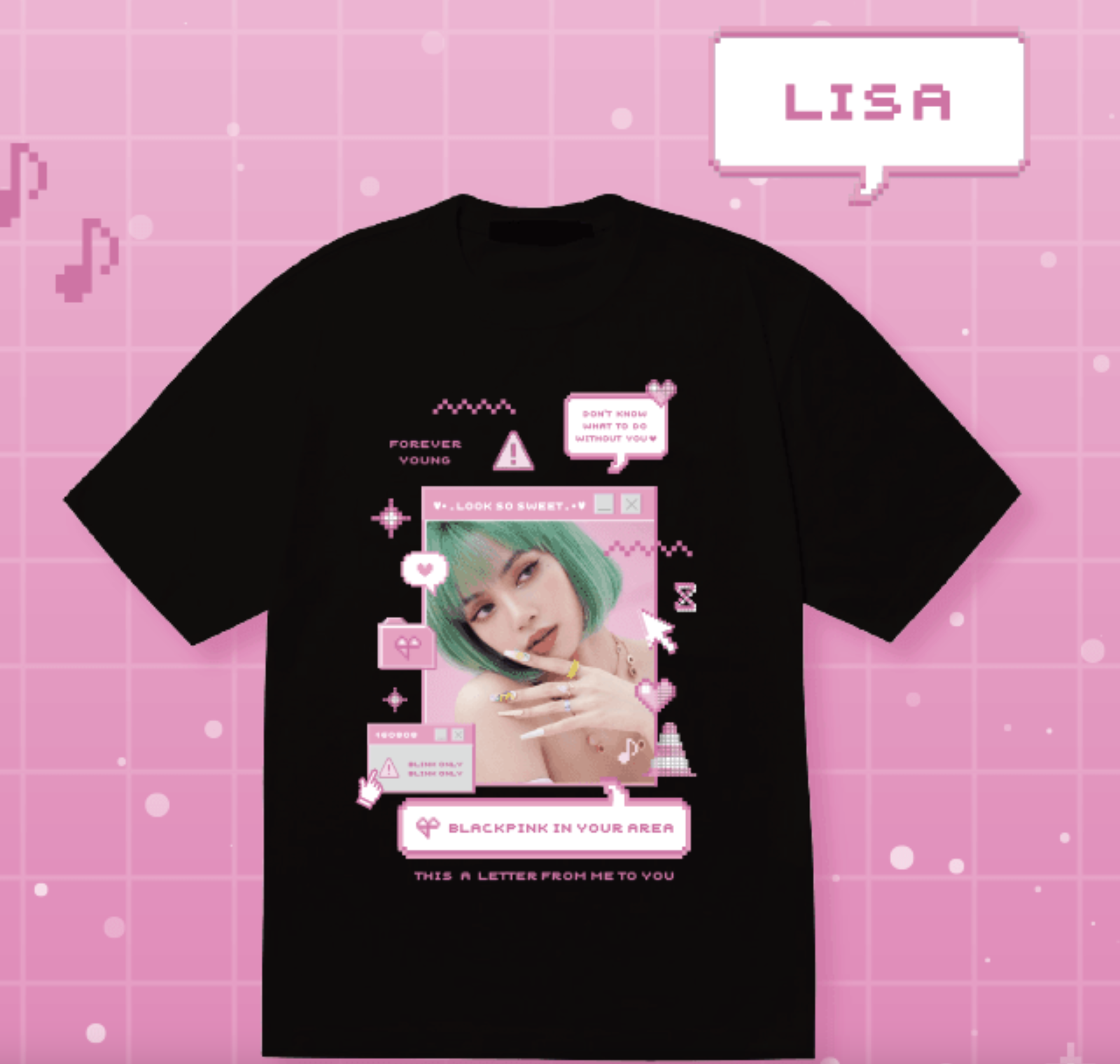 BLACKPINK - BLACKPINK T-SHIRTS_BLACK ระบุชื่อที่ต้องการ