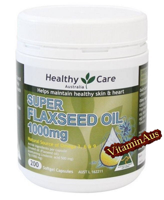 Super Flaxseed Oil 1000mg 200 Capsules