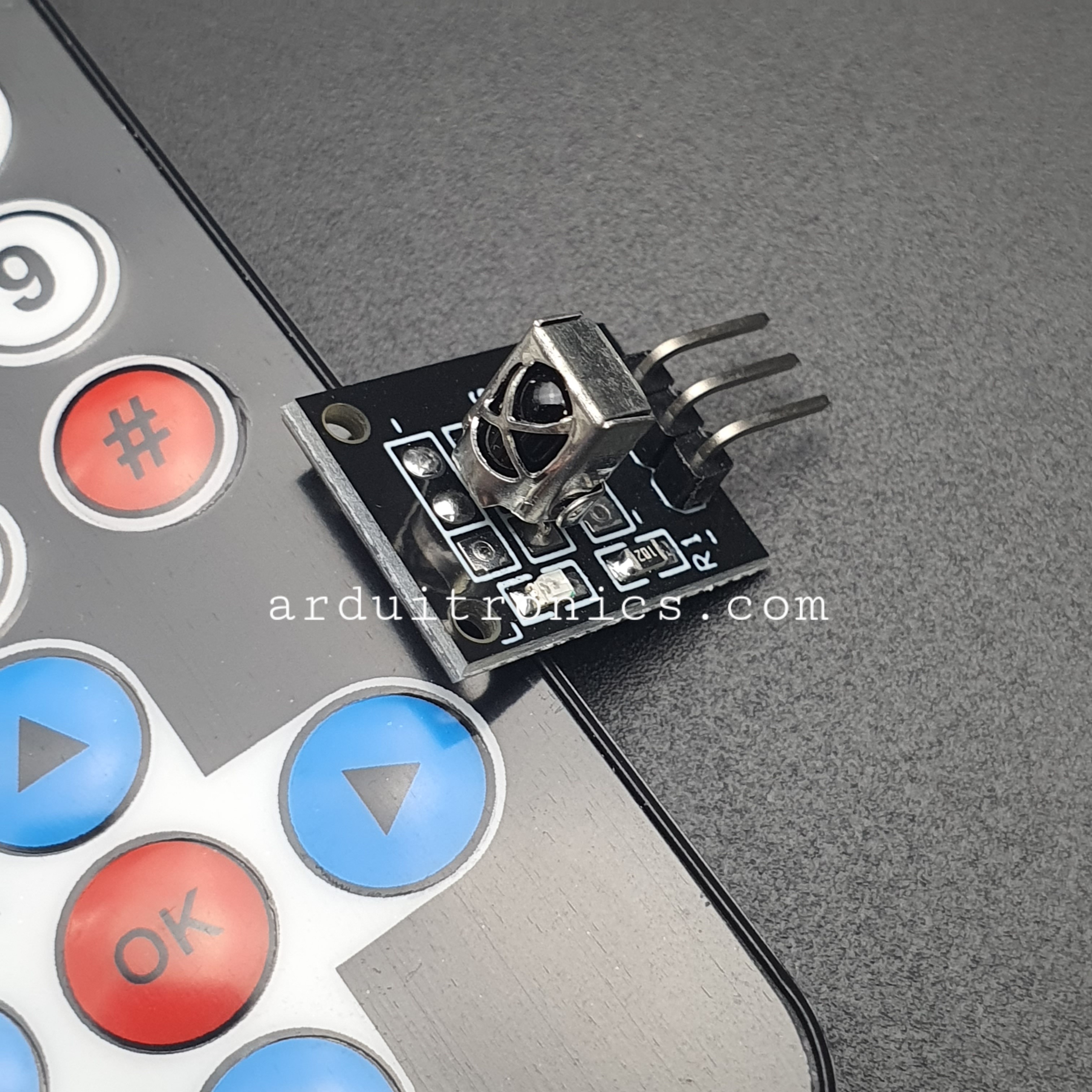 ชุดรับส่งสัญญาณรีโมทอินฟราเรด Infrared Remote Control Kit สำหรับ Arduino แบบที่ 2