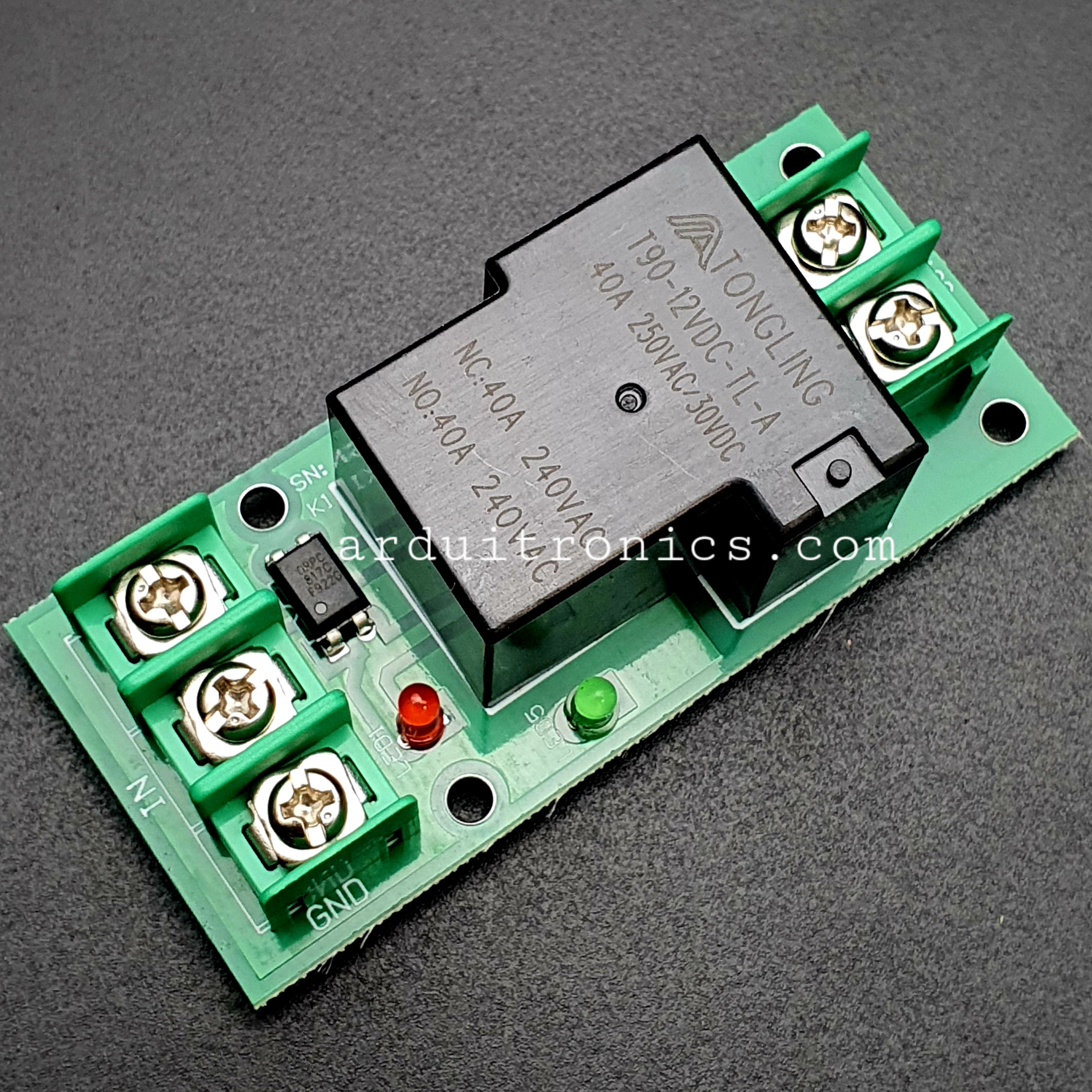 1 Channel Relay 12V 30A รีเลย์ 12V 30A ทำงานแบบ Active High