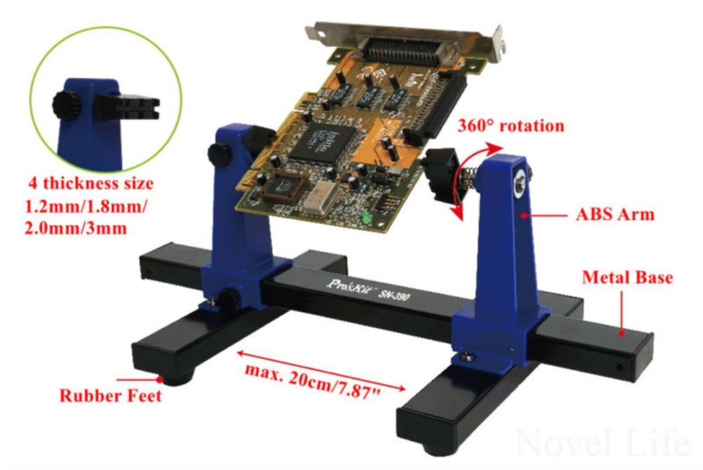 Adjustable Soldering Clamp Holder (Pro'sKit SN-390) อุปกรณ์ยึดจับ แผงวงจร