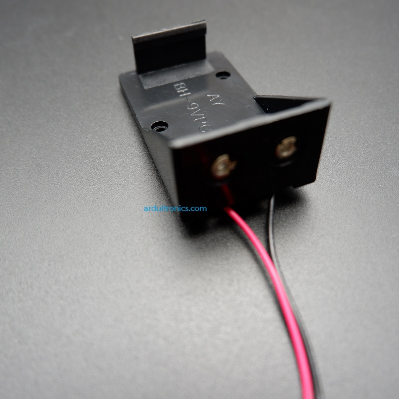 Battery Box รางถ่าน 9V พร้อมหัว Jack 5.5x2.5mm สำหรับ Arduino
