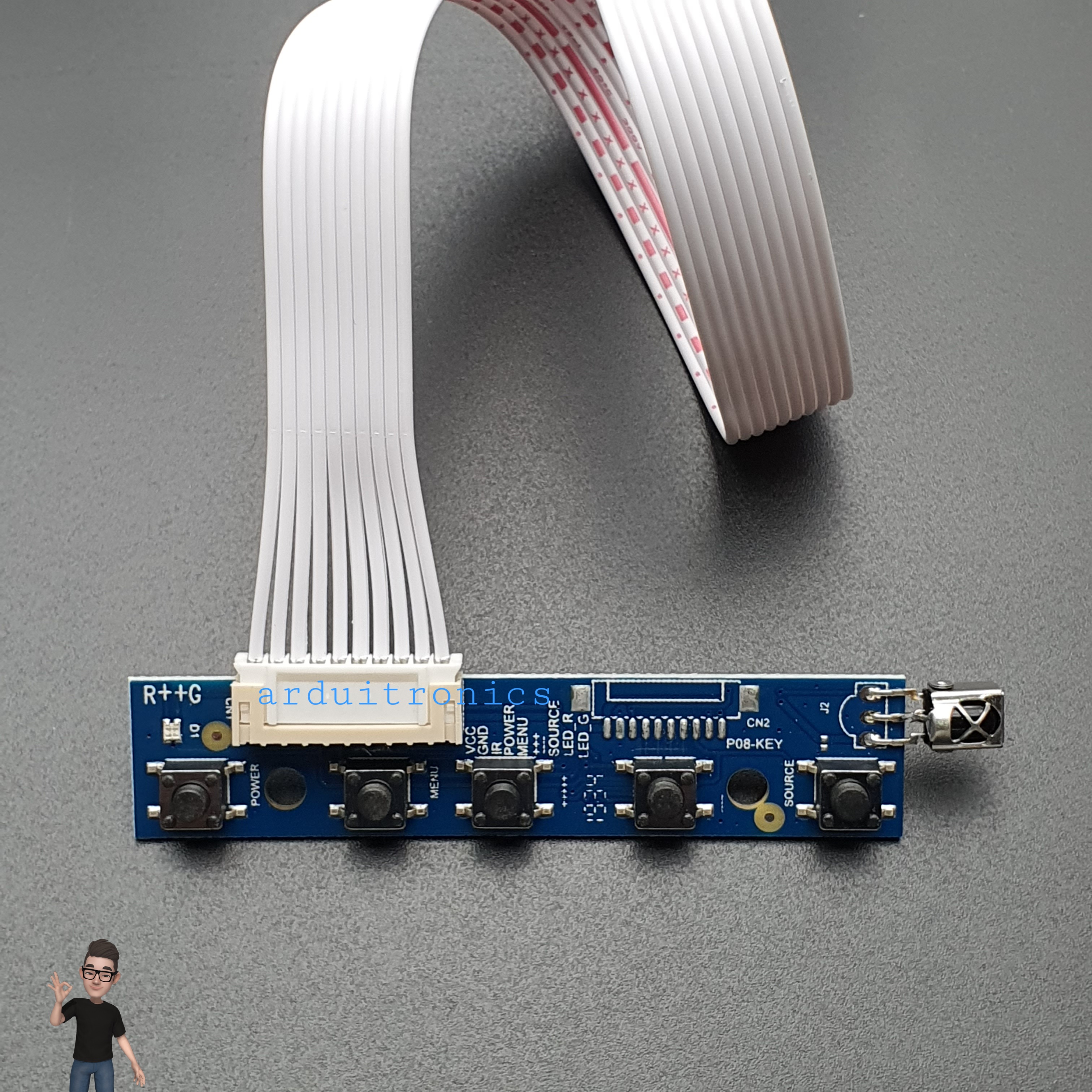 7 inch HD Desktop Display for Raspberry Pi + Rack (Version 2)