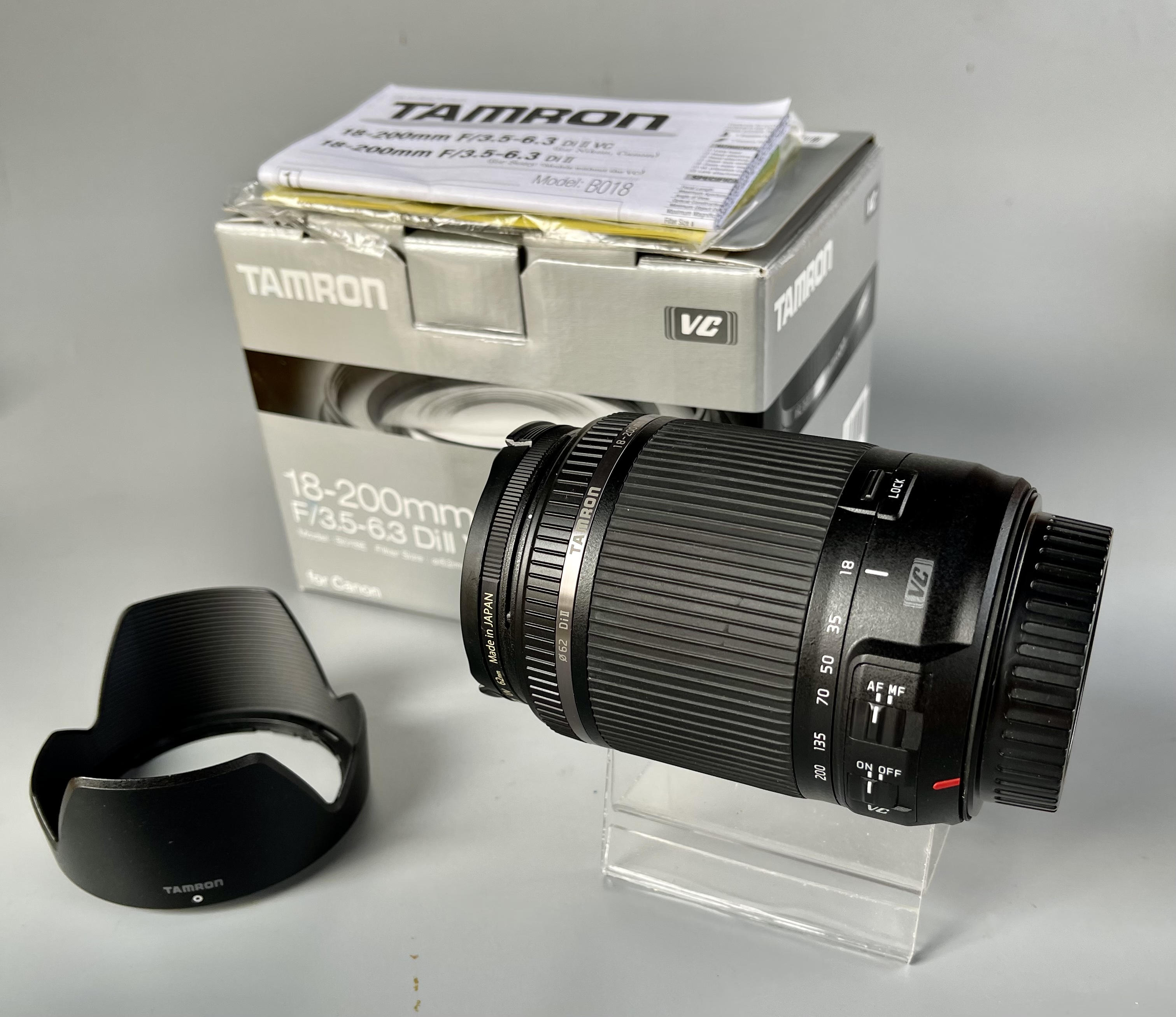 TAMRON 18-200MM F/3.5-6.3 Di II VC For Canon อปกศ สภาพเหมือนใหม่