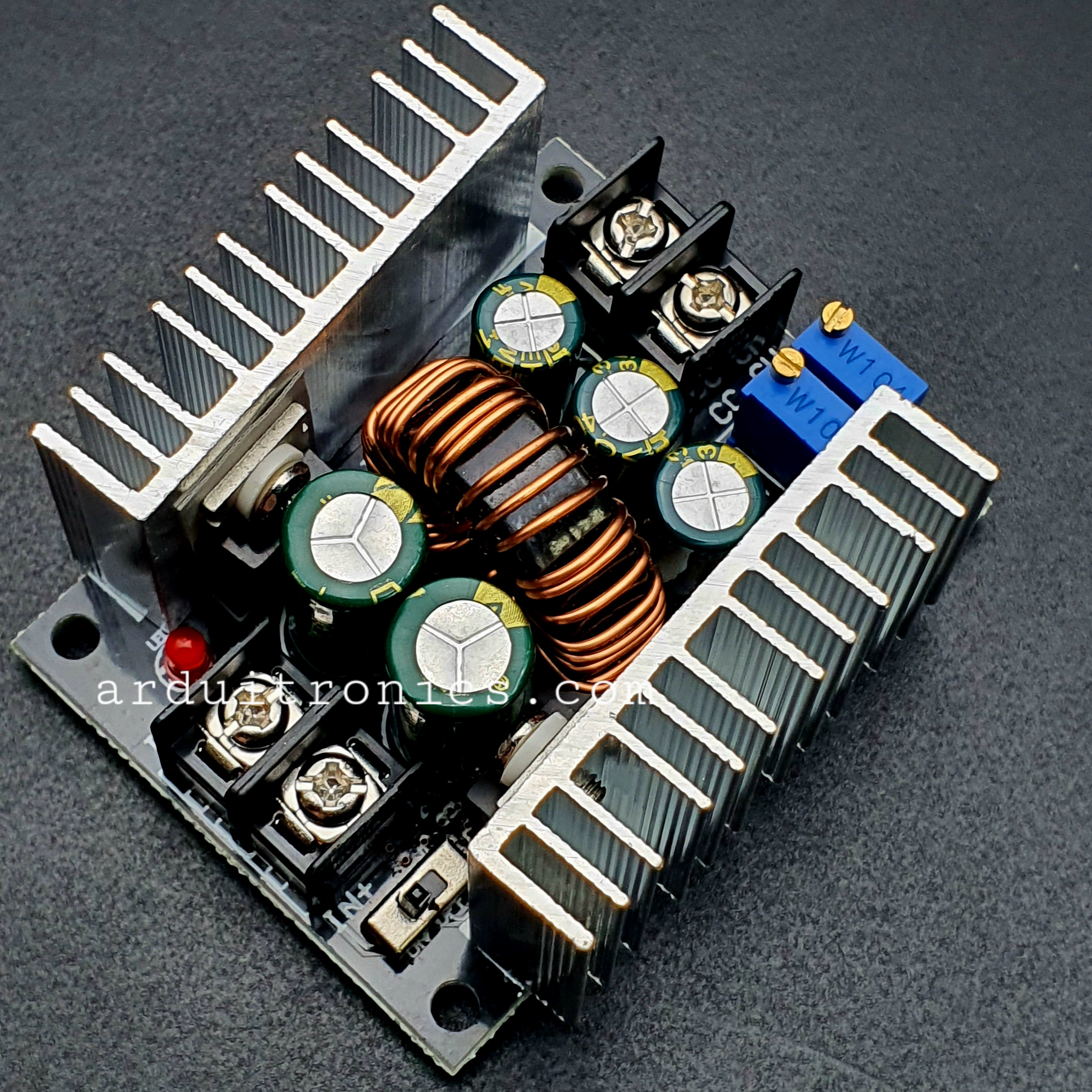 DC-DC 20A 300W Step Down Buck Converter PCB สีดำ