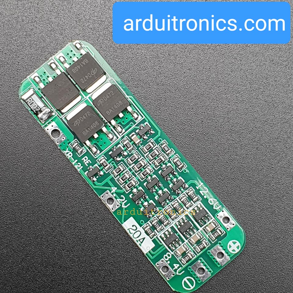 3-Series 20A 12.6V BMS PCB Protection Board with Automatic Recovery for 18650 Li-ion Lithium Battery