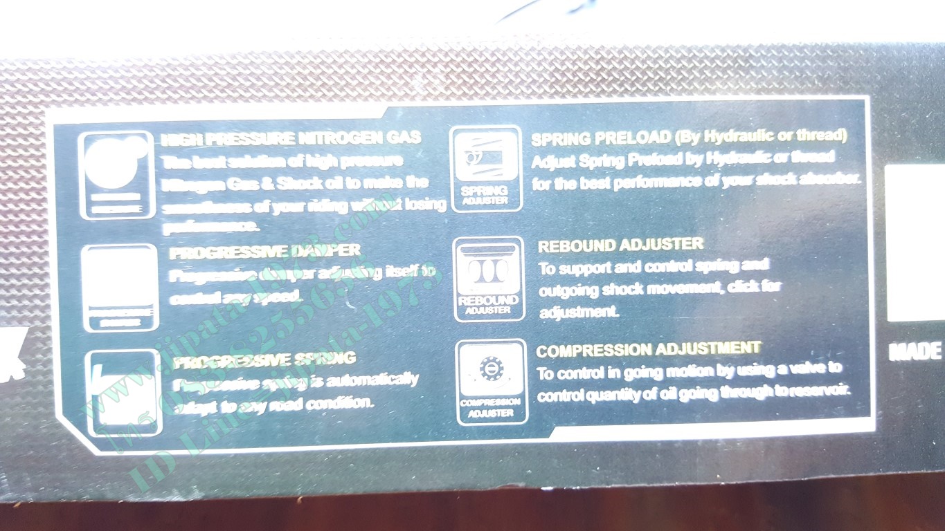 (KR 150) โช้คอัพหลังเดี่ยว KR 150 รุ่น MZ302 สำหรับ Kawasaki KR 150