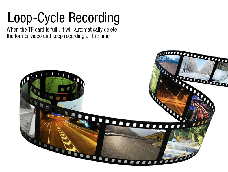 กล้องติดรถยนต์ Hoco Di07 Dual Camera Driving Recorder แบบ 2 กล้อง ด้านหน้ารถและห้องโดยสาร