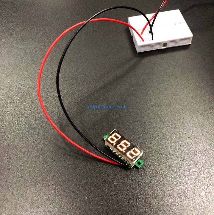 0.28" Digital DC volt meter 2.4-30V โวลต์มิเตอร์ 2.4-30V ขนาด 0.28 นิ้ว (สีส้ม เหลือง)