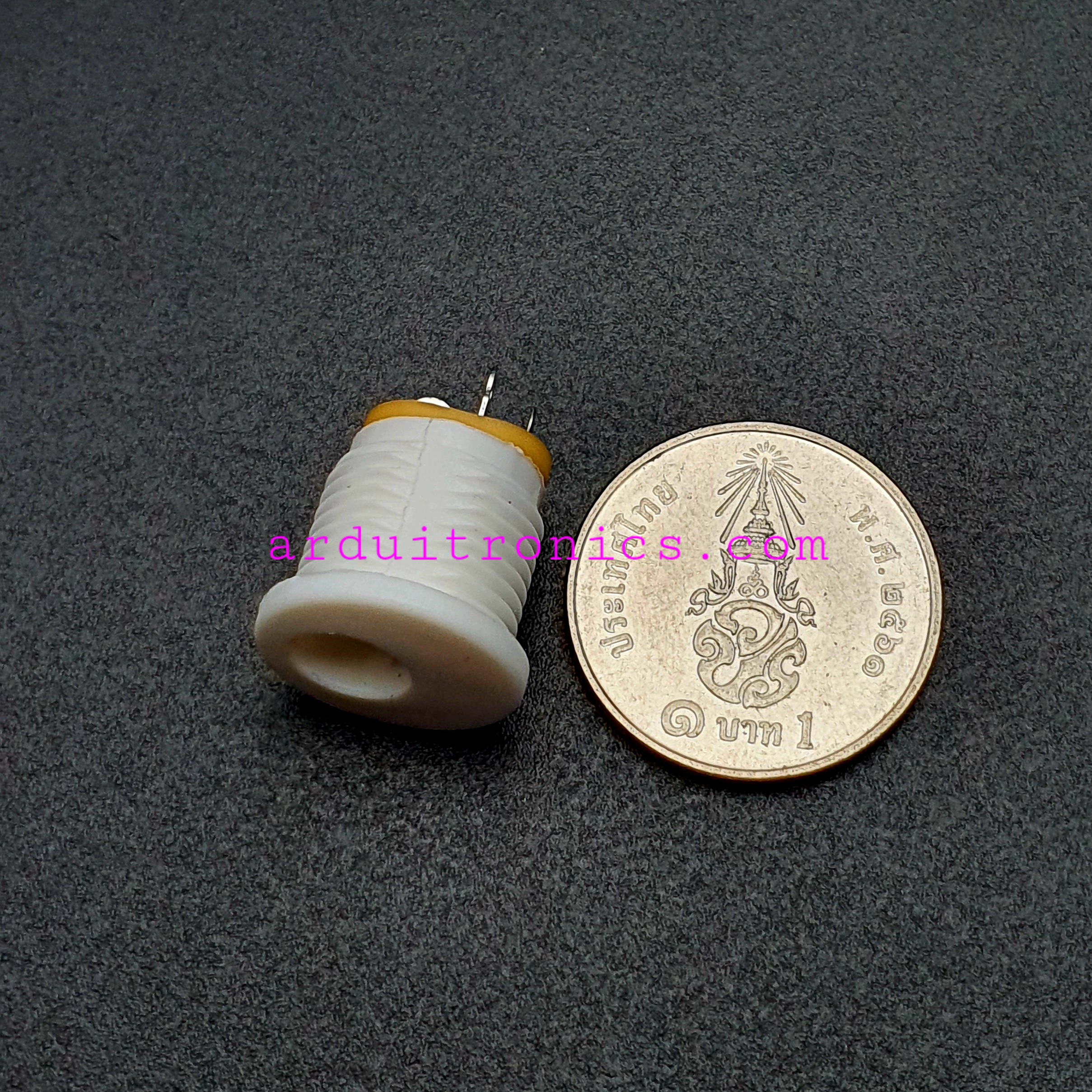 DC-022 Power Outlet DC Block 5.5 x 2.1mm Power Female Socket สีขาว 3 ขา