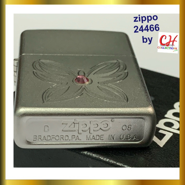 Zippo 24466 Svarowski Crystal Red Butterfly ของแท้จากอเมริกา รับประกันคุณภาพ