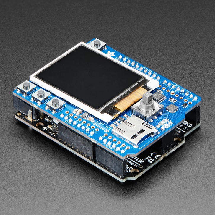 Adafruit 1.8" Color TFT Shield w/microSD and Joystick - v 2 (Adafruit)