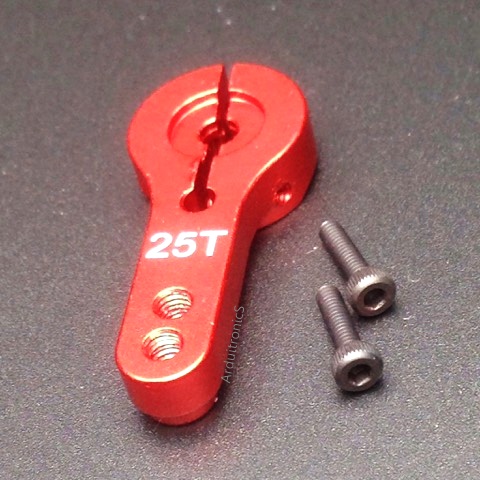 25T (สีแดง) Servo Metal Rocker (ใช้ได้กับ MG995 MG946R MG996R MG945 S3003)