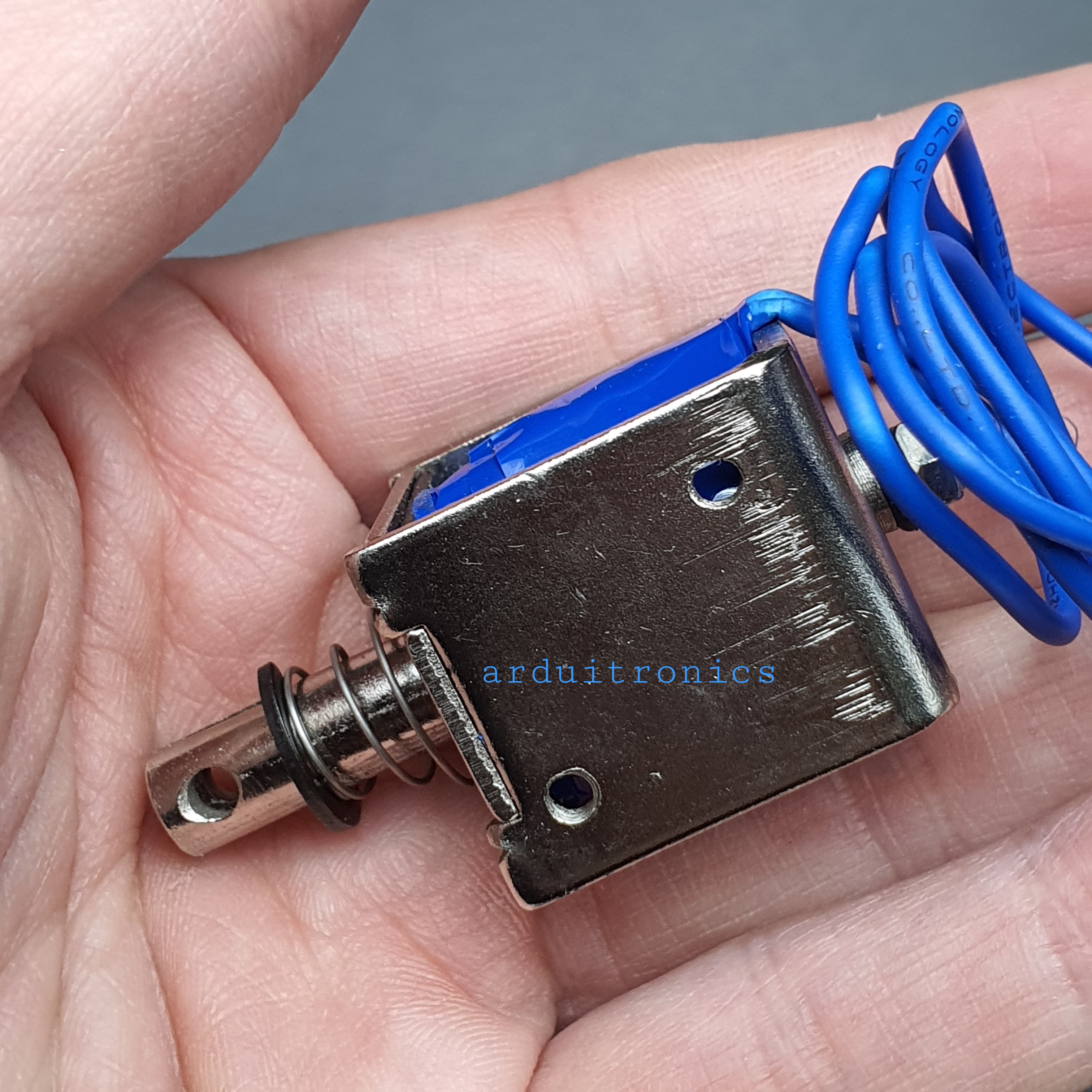 กลอนไฟฟ้า กลอนประตูไฟฟ้า JF-0826B 24V / 2A รีเซ็ต 10mm Push Pull Type Open Frame Solenoid แม่เหล็กไฟฟ้าโซลินอยด์แม่เหล็กไฟฟ้า
