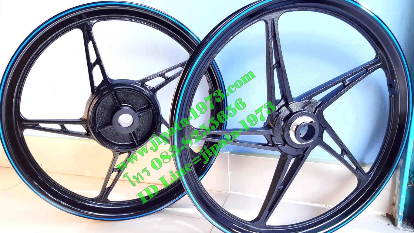 ล้อแม็กแท้ Yamaha Spark 135 (สีดำ-น้ำเงิน)