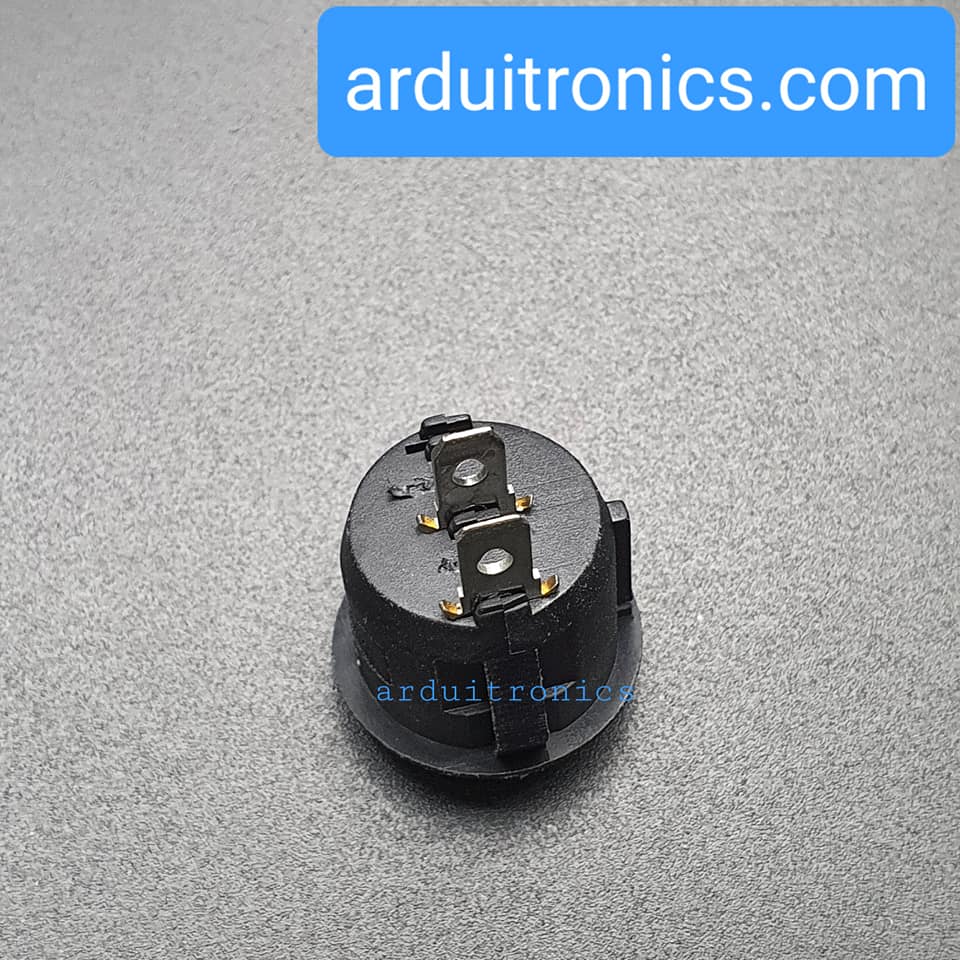 สวิตช์ไฟเปิด/ปิด KCD1 Rocker Switch Round 20mm 6A 250V 2 ขา On/Off - สีดำ