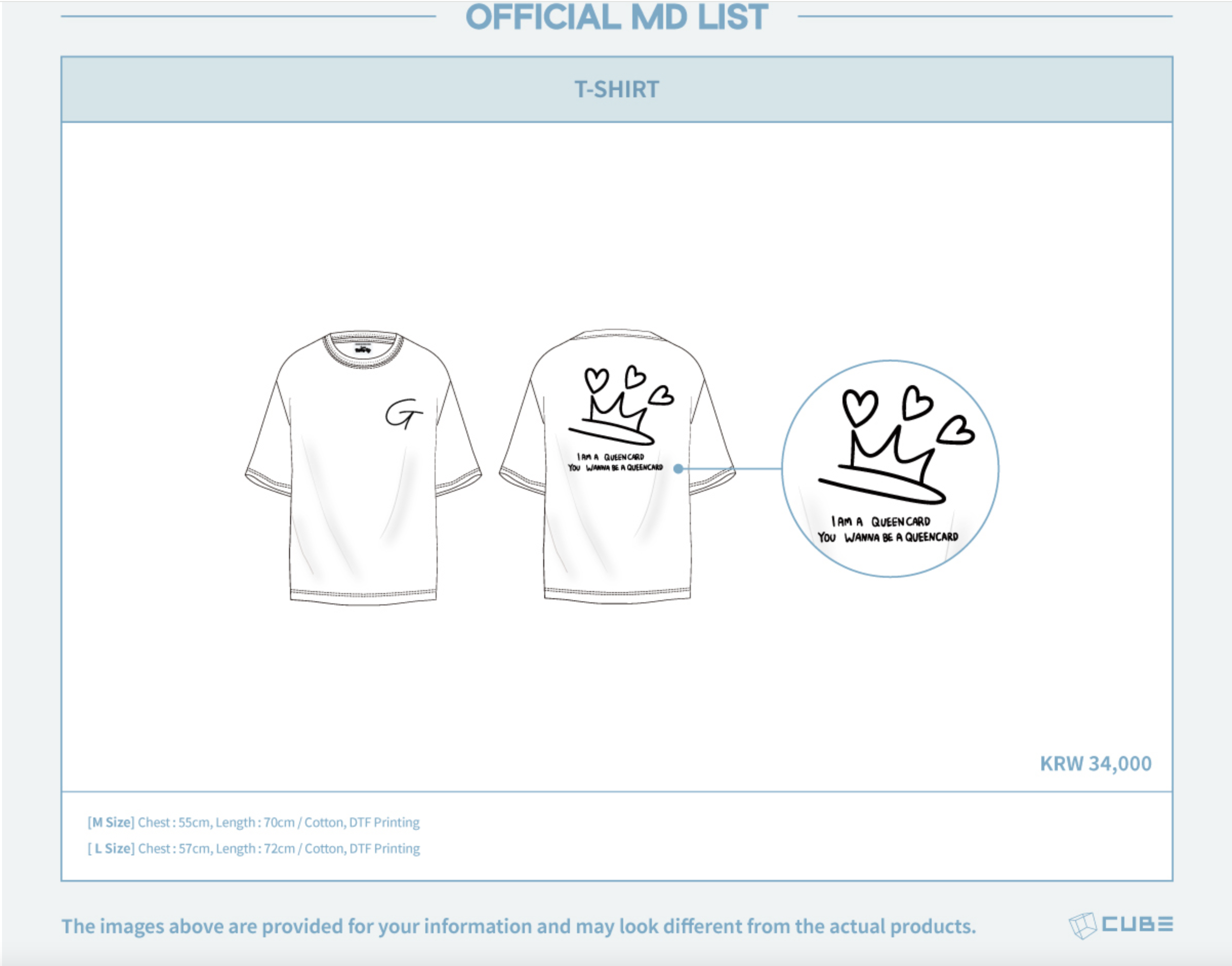 (G)I-DLE - ของสะสม [I am FREE-TY] - t shirt ระบุ size ที่ต้องการ