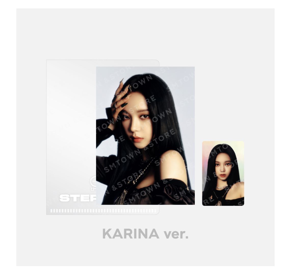 ของสะสม GOT the beat - POSTCARD + HOLOGRAM PHOTO CARD SET - Step Back แบบ Karina