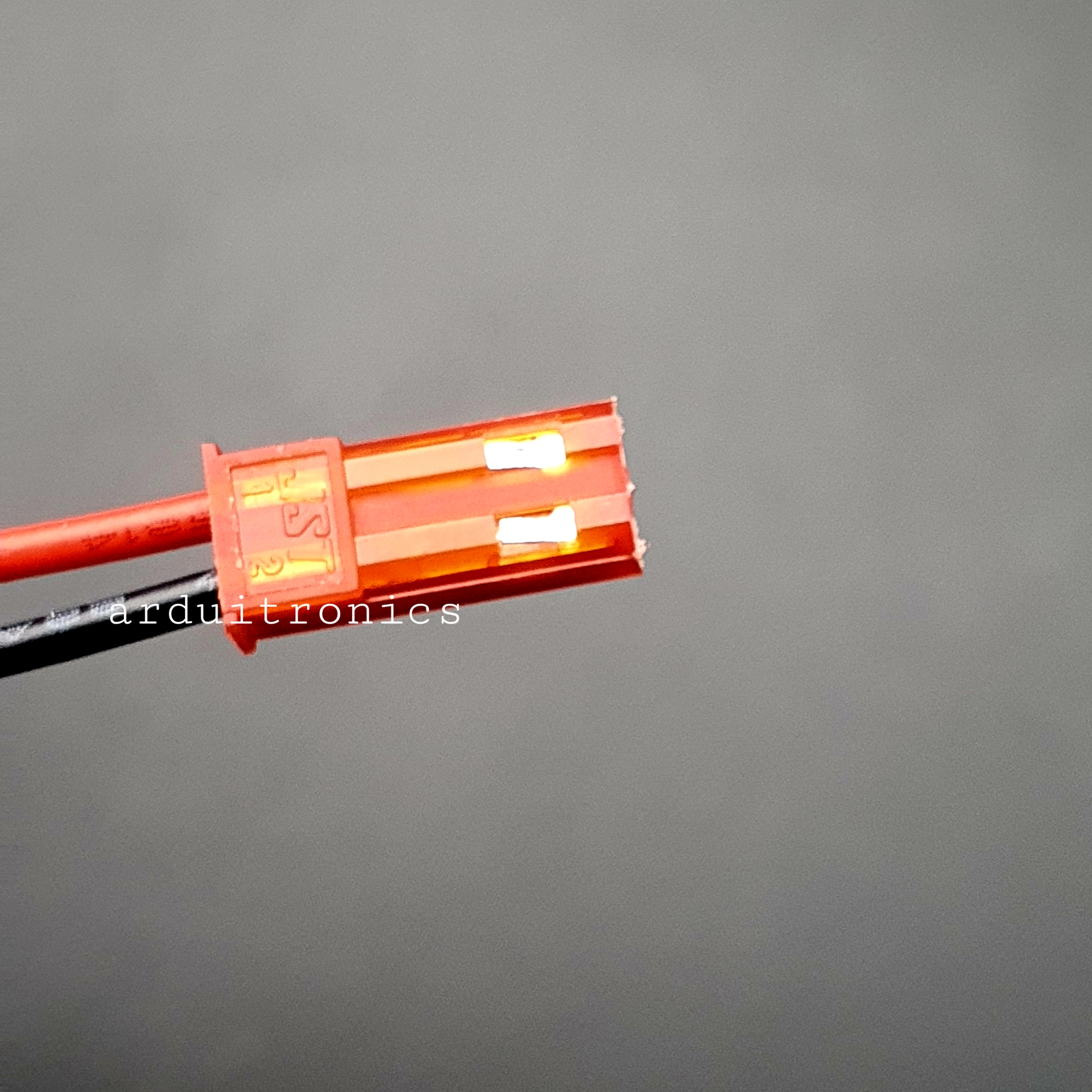 JST Connector 2Pin Plug Male สายต่อ JST ตัวผู้ พร้อมสายไฟยาว 10cm - Red