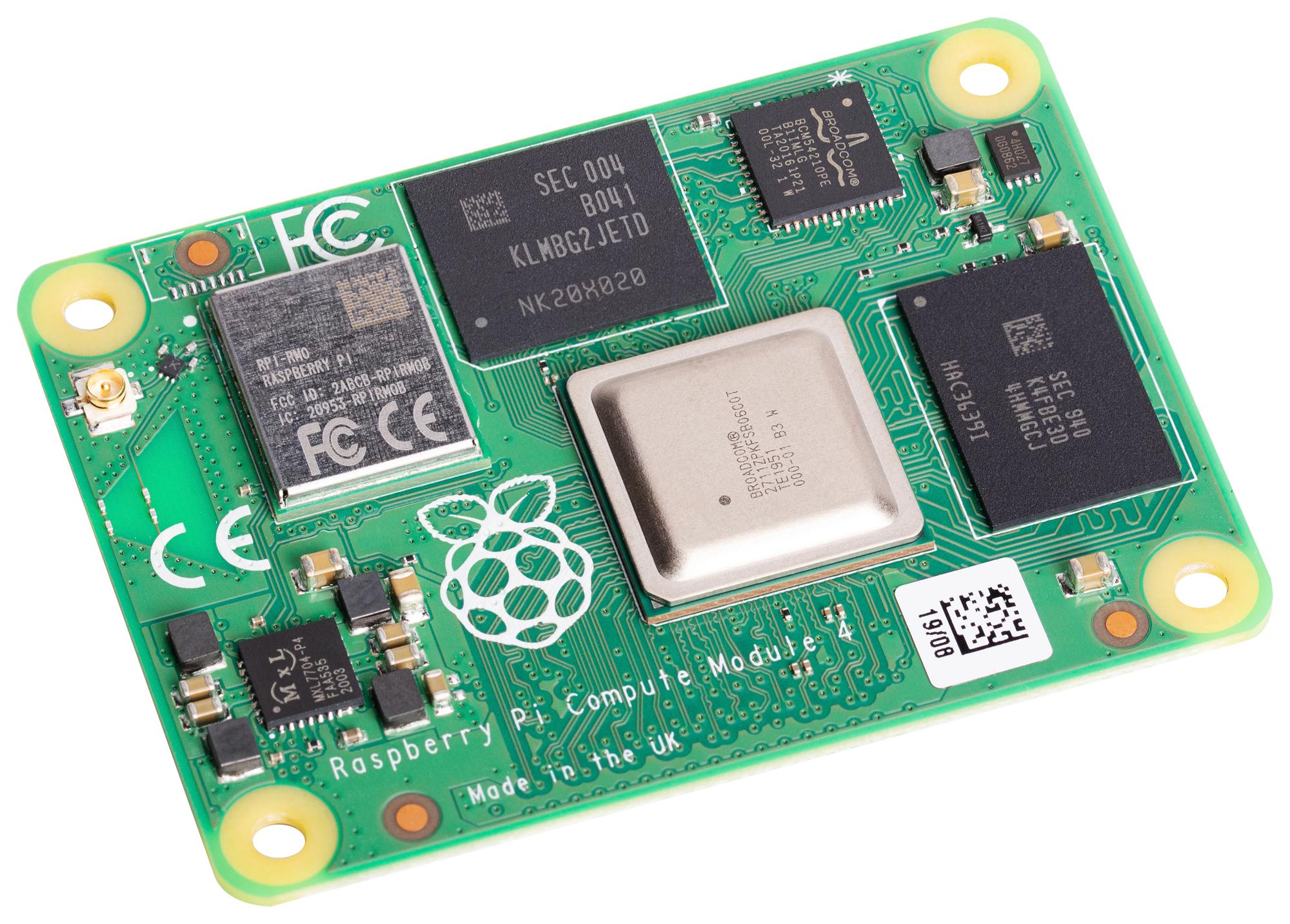 Raspberry Pi Compute Module 4 - 4GB RAM 8GB MMC and WiFi - CM4104008