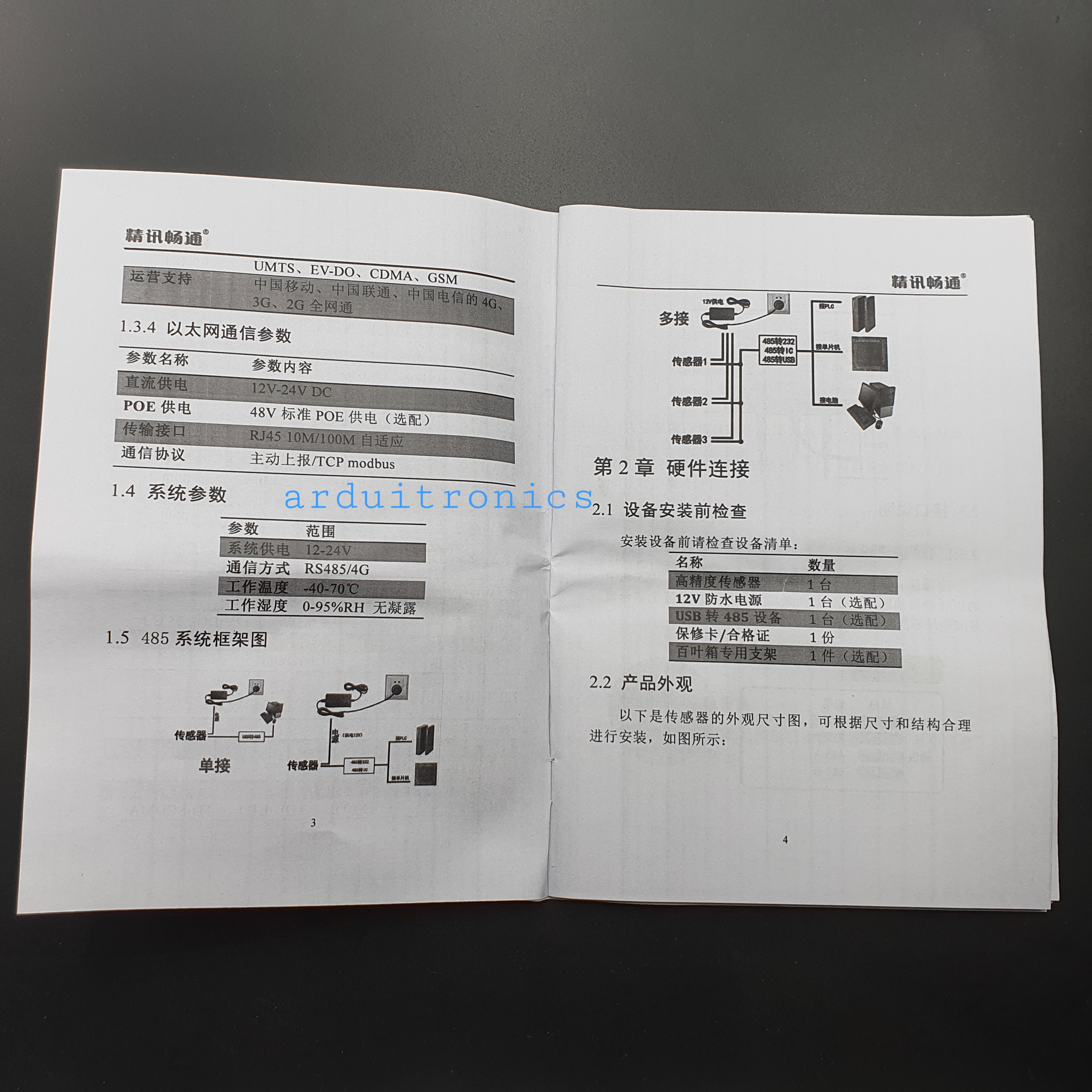Weather Station Shutter with PM2.5 + PM10 + Temperature and Humidity Sensor (โครงแบบเกร็ดระบายลม 8 แผ่น)