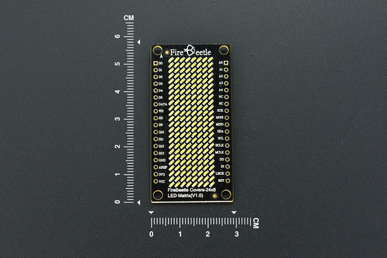 24×8 LED Matrix (Red) - FireBeetle Covers (แท้จาก DFRobot)