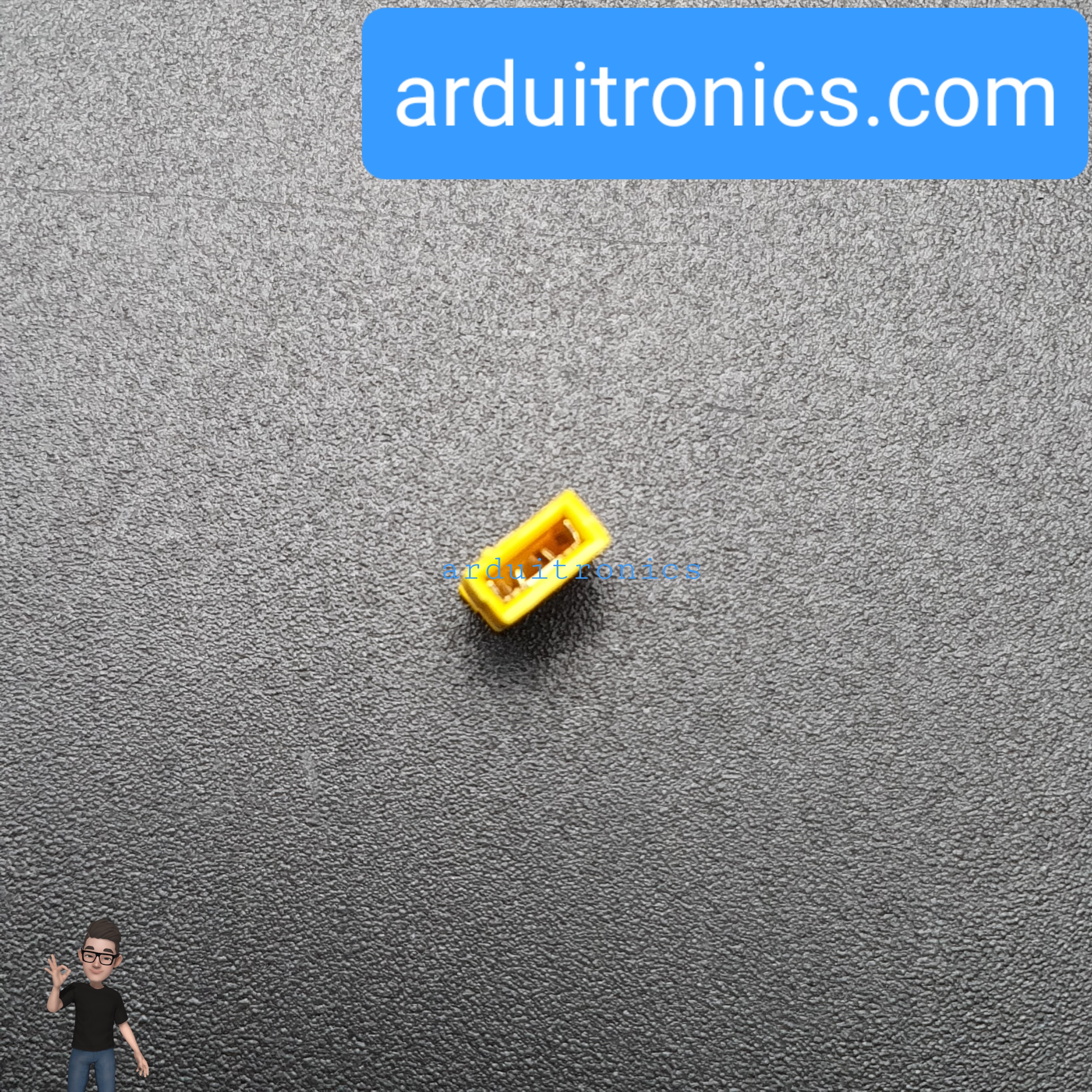 Pin Jumper - 2 Pin (ปลายปิด สีเหลือง)