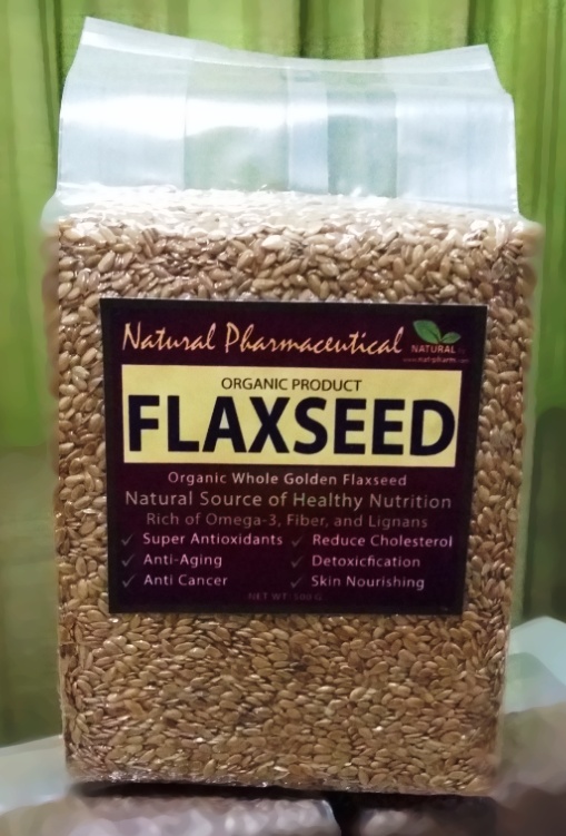 *GOLD* แฟลกซ์ซีด สีทอง ชนิดเต็มเมล็ด 500g. (Organic Whole Golden Flaxseed)