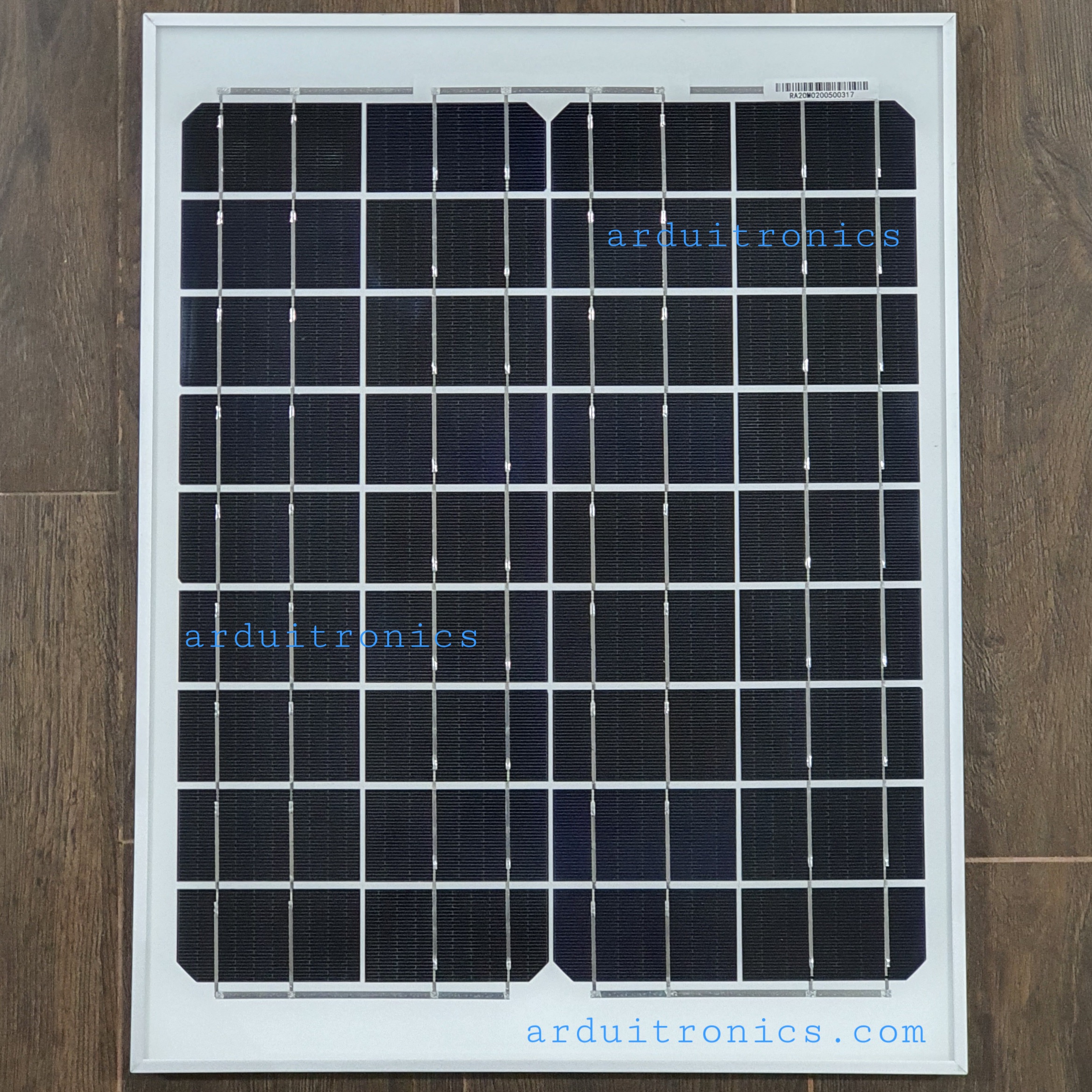 แผงโซล่าเซลล์ Solar Cell 20W 18V สำหรับชาร์จแบตเตอรี่ พลังงานแสงอาทิตย์ (45cm x 35cm x 1.8cm)