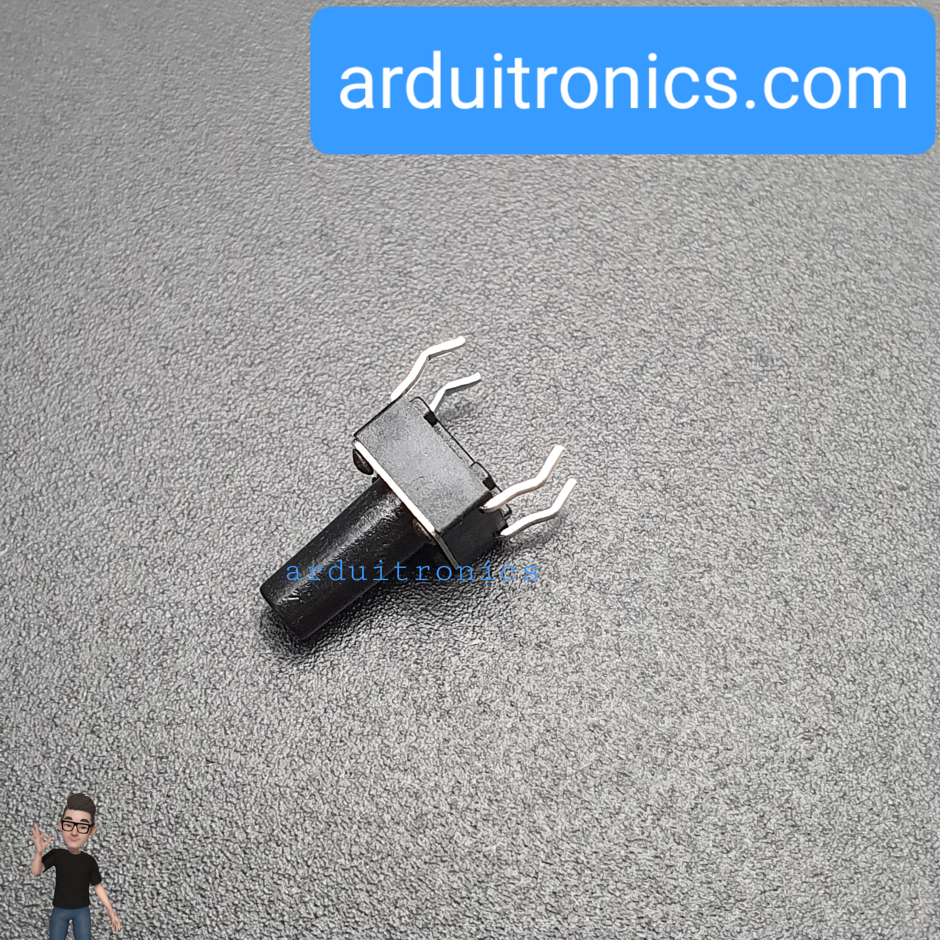 Tact Switch 6X6x10.5mm ไมโครสวิตช์ กดติดปล่อยดับ (หัวกลม)