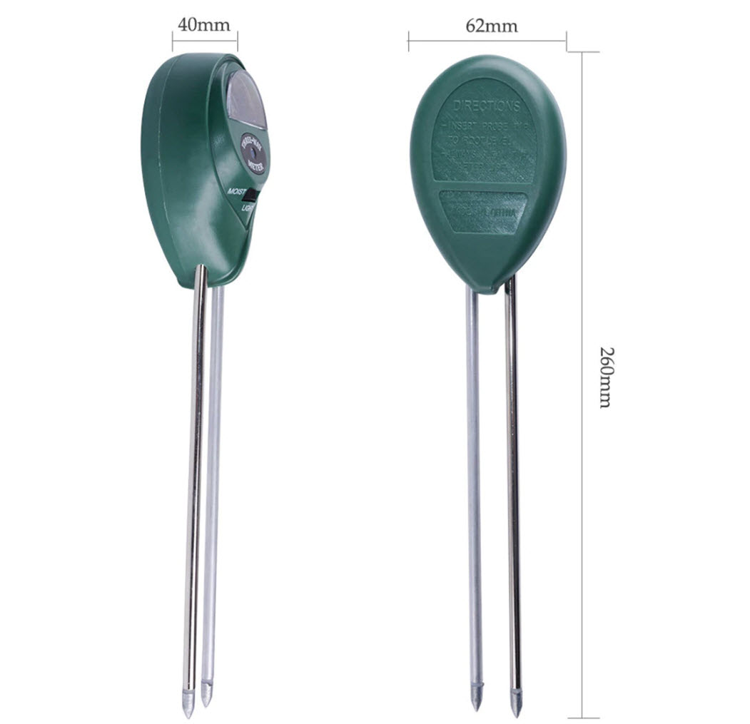 3-in-1 Soil Meter (pH, Moisture, Light)