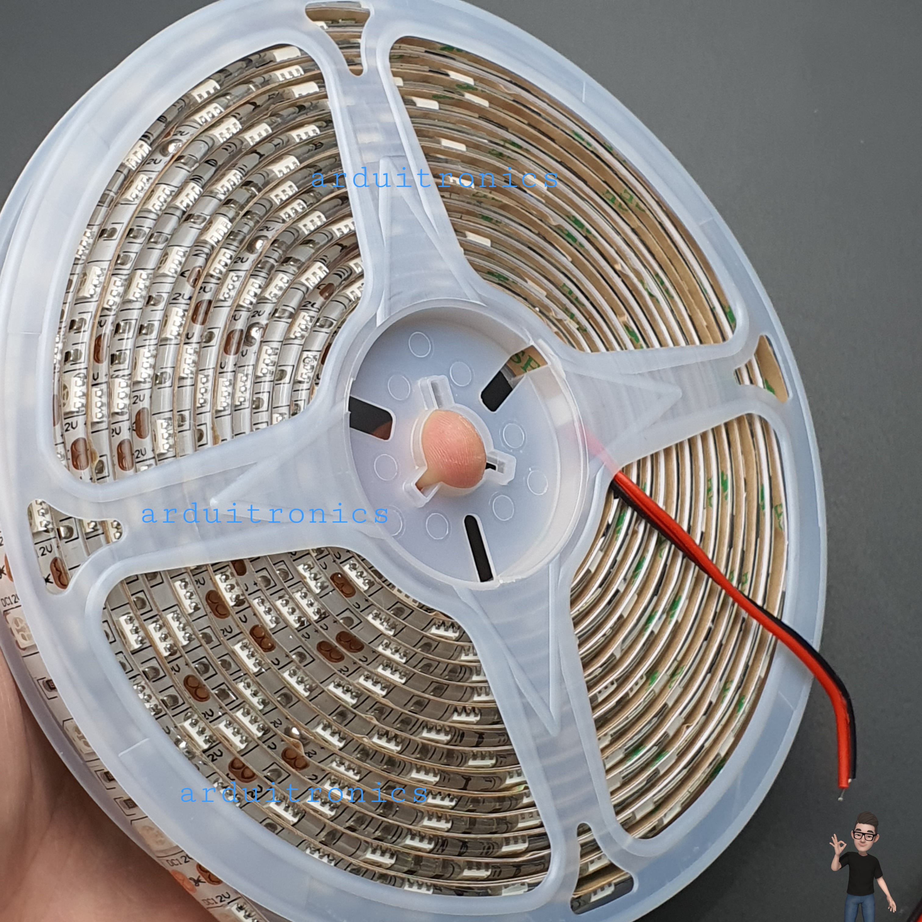 ไฟเส้น LED 5050 12V กันน้ำ สีแดง RED 5เมตร 60 LED/meter