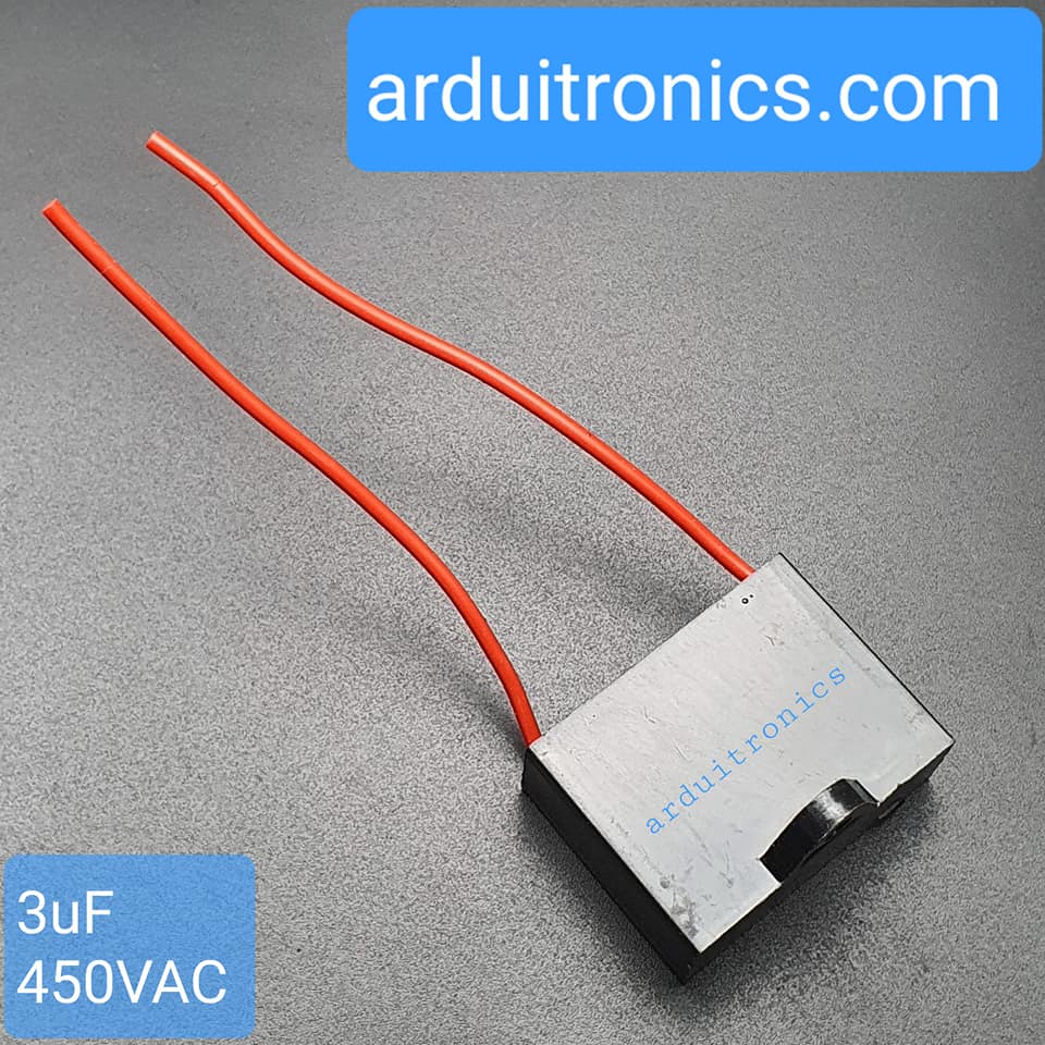 Fan Capacitors คาปาซิเตอร์พัดลม C พัดลม ตัวเก็บประจุพัดลม 450V 3 uF