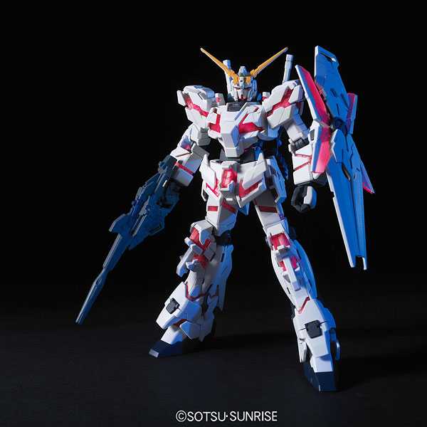 HGUC 1/144 RX-0 Unicorn Gundam (Destroy Mode) + Head Display Base Limited