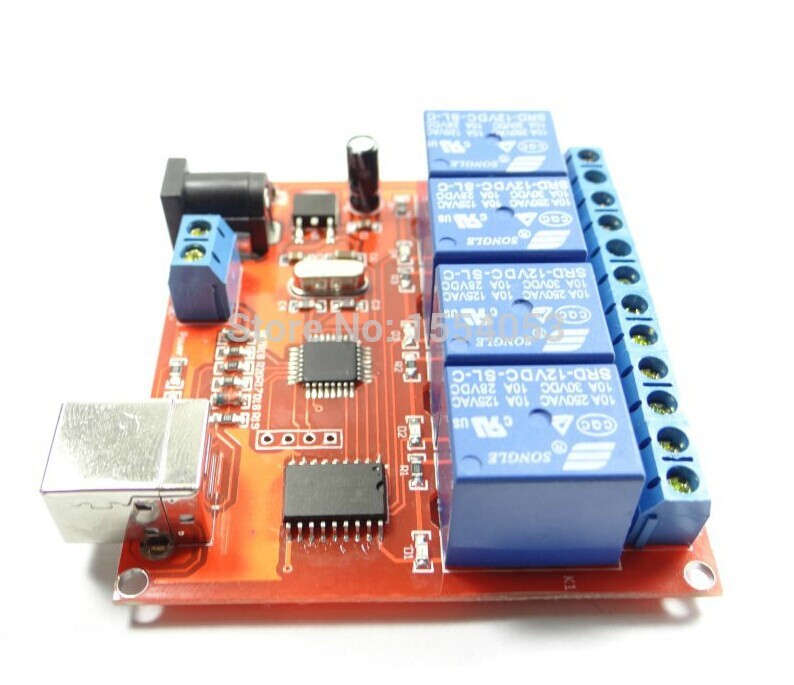 4 Channel Relay Board Module Controller 12V USB (USB Controlled Module)