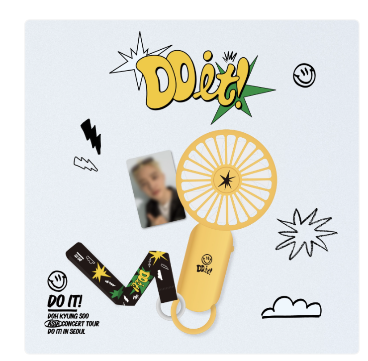 EXO - D.O. -DOH KYUNG SOO -(DOH KYUNG SOO) ASIA CONCERT TOUR [DO it!] MD - HANDY FAN