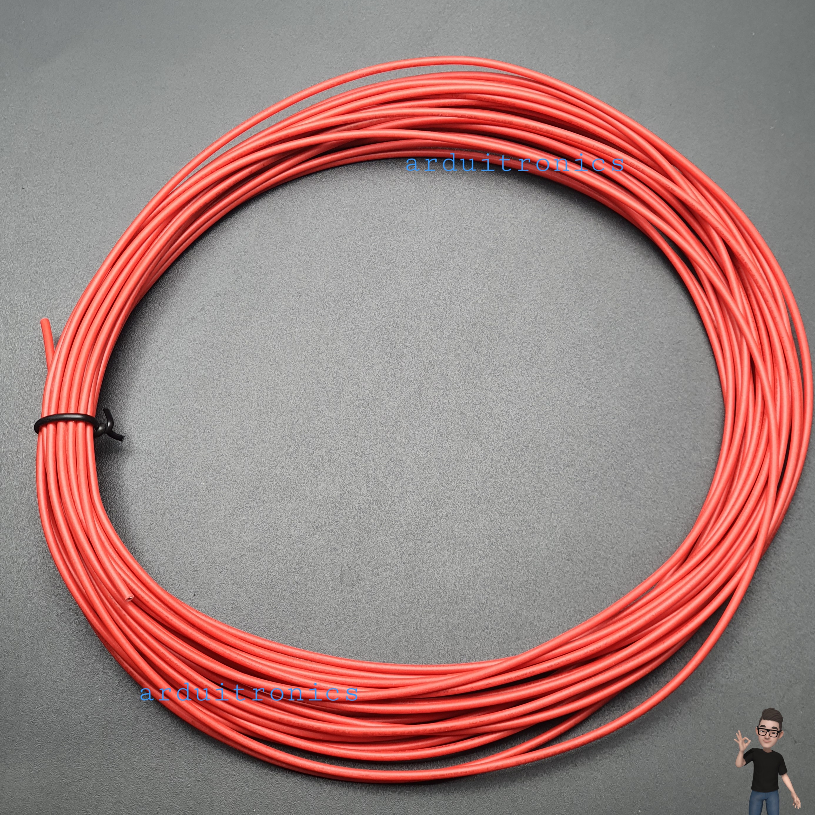 [ชุด 8 สี] สายไฟอ่อนใส้เต็ม 18AWG UL1007 ยาว 10 เมตร (แดง ดำ เหลือง น้ำเงิน เขียว ขาว ส้ม เหลือง-เขียว)