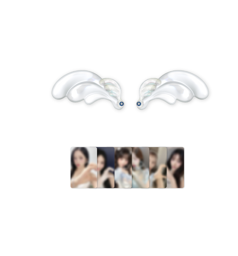 IVE -IVE THE 1ST WORLD TOUR SHOW WHAT I HAVE ENCORE - Wing Hair pin set (ได้การ์ดสุ่ม 1 แผ่น )