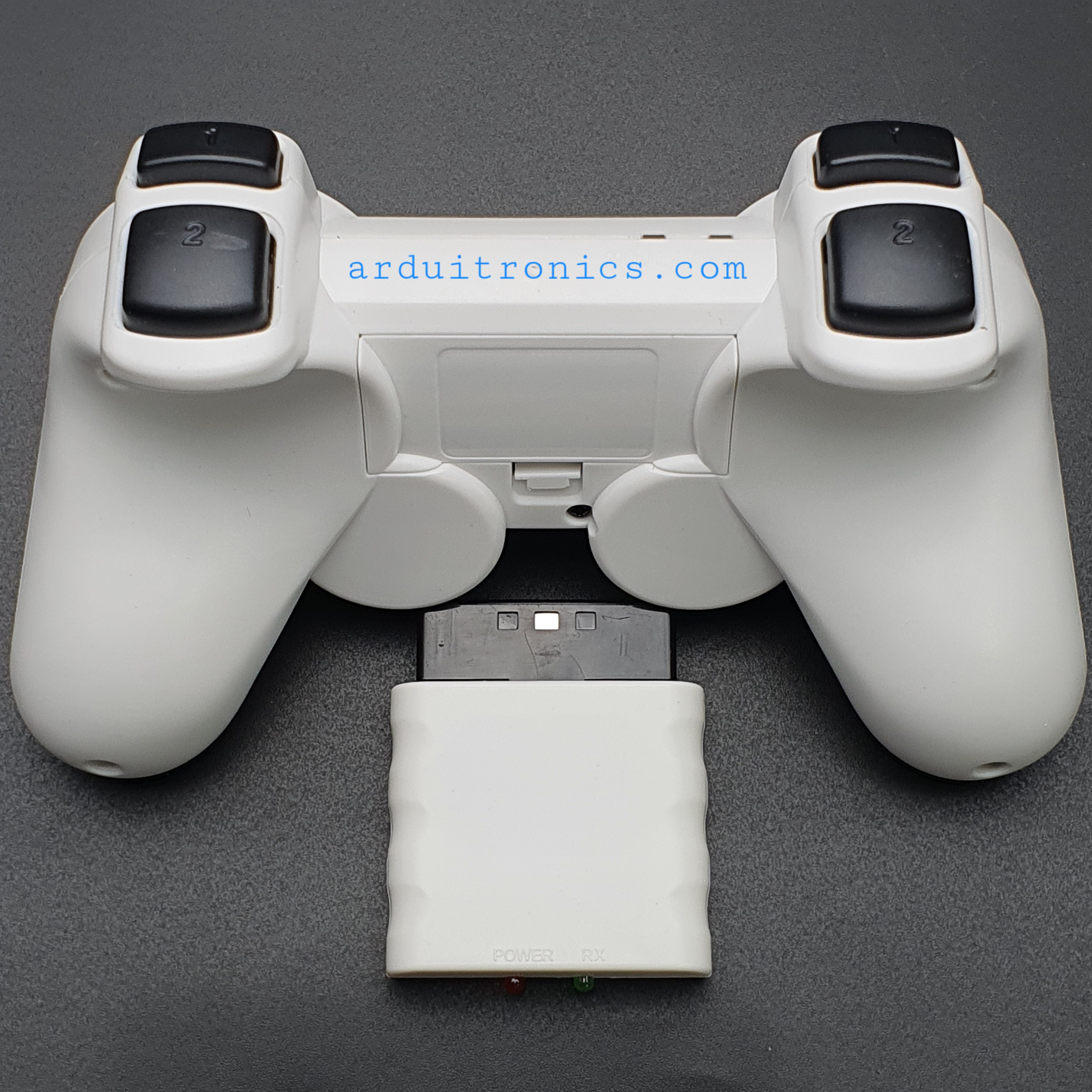 PS2 Wireless JoyStick (PlayStation) PSTWO สีขาว - แบบไร้สาย